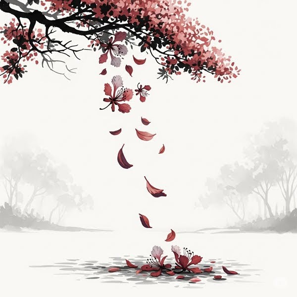 Life as a series of farewells, impermanence, cherry blossoms